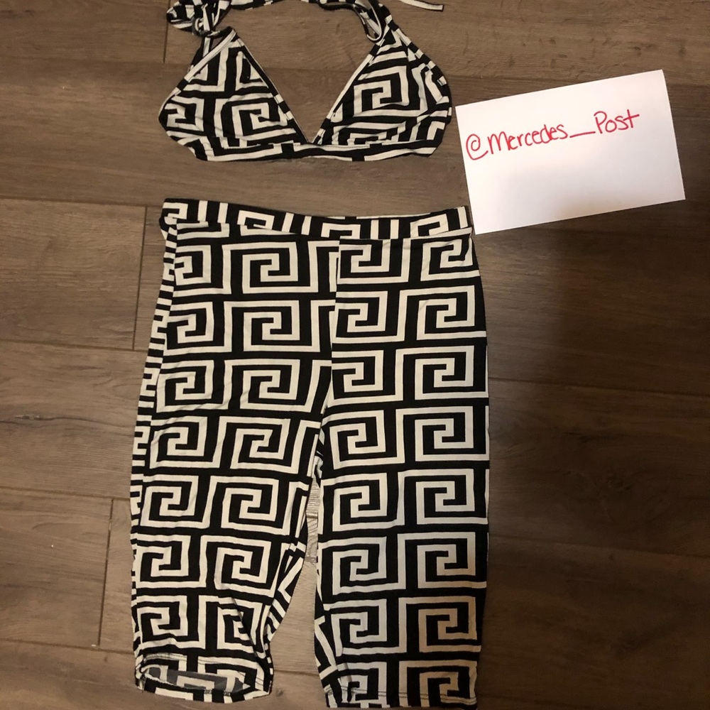 Fashion Nova Biker short set